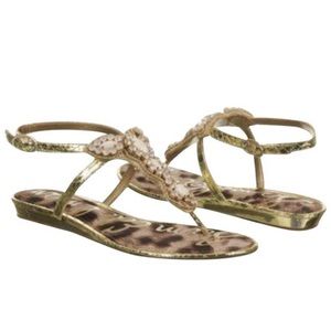 Sam Edelman Gold sandals, size 7.5